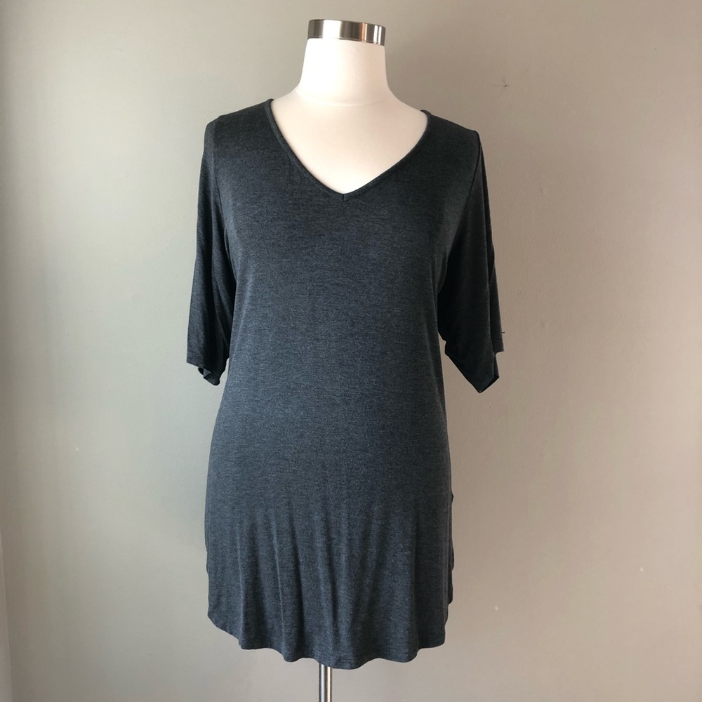 Torrid Super Soft Knits Tee, Dark Gray 4X NWOT